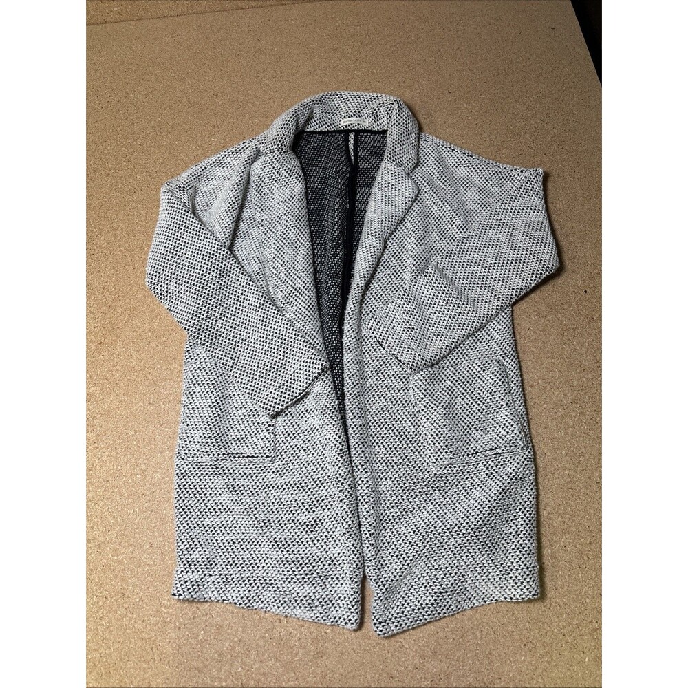 Marine Layer Birdseye Textured Open Front Coat M … - image 2